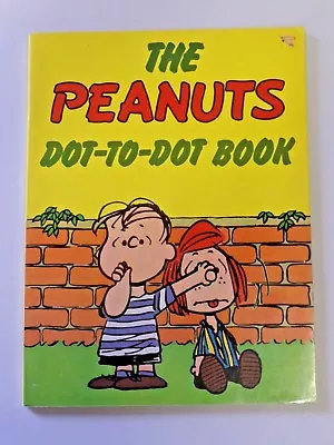 Vintage 1979 THE PEANUTS DOT-TO-DOT BOOK Wonder Books Very Light Use  • $9.95