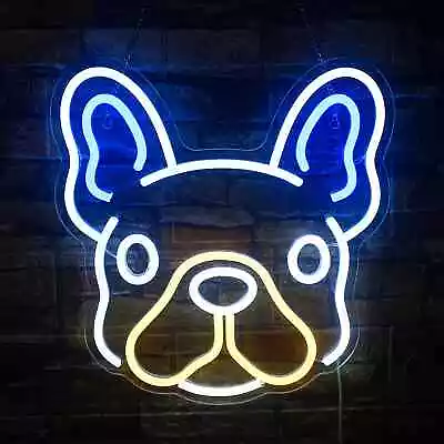 Acrylic LED French Bulldog Frenchie Neon Light Sign Decoration • $60.95