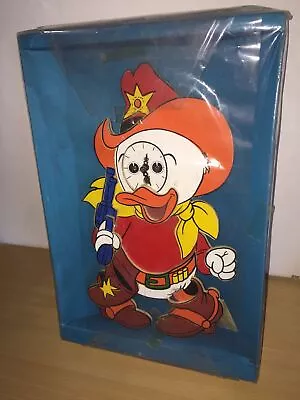 Artelegno Walt Disney DONALD DUCK Wooden Moving Eye WALL CLOCK In Box VINTAGE • $164.10