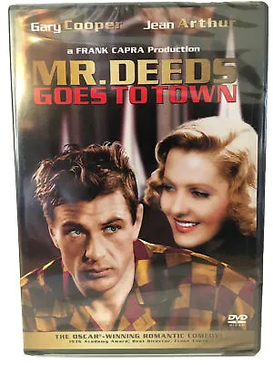 Mr. Deeds Goes To Town (DVD 2002) Gary Cooper! Jean Arthur! Extras! New! Sealed! • $6.95