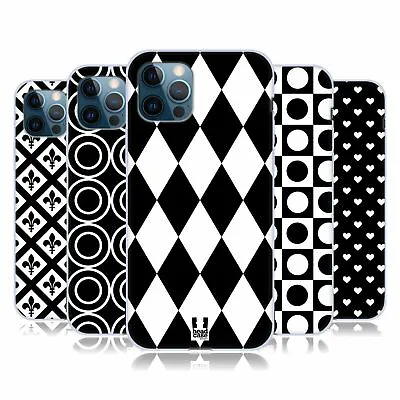 HEAD CASE DESIGNS BLACK AND WHITE PATTERNS SOFT GEL CASE FOR APPLE IPHONE PHONES • $14.95