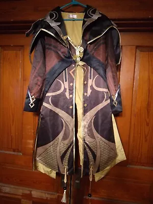 Cosplay.Fm Wizard Coat And Pants Black And Gold Renaissance Medieval Halloween • $20