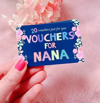Nana Birthday Day Present Coupons Nanny Unique Keepsake Ideas Grandchilren • £5.95