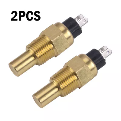 2x 3/8  NPT Sensor Water Temp Sender Temperature Sender For VDO Water Temp Gauge • $21.59