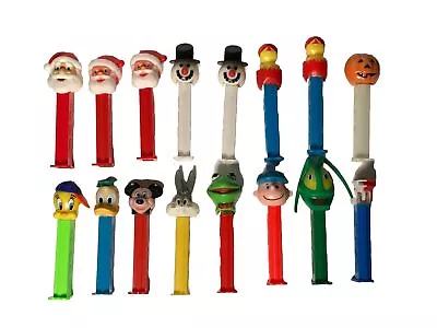  Pez Dispenser Vintage Charlie Brown Kermit Mickey Donald + More Lot Of 16 • $15