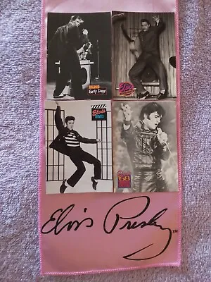 Elvis Presley Signature Pink Scarf&elvis Show Trading Cards Near Mint-mint Lot 5 • $25