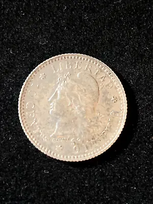 Argentina 1883 Silver 10 Centavos Coin • $17.99
