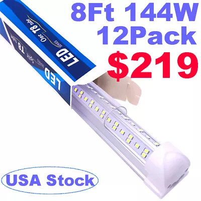 8FT LED Shop Light Fixture LED Tube Light 8 Foot T8 Linkable Shop Garage Light • $219.83