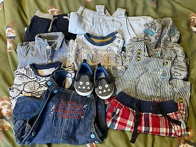 10 Piece Baby Boys Clothing Bundle 3-6 Months Next  • £2.99