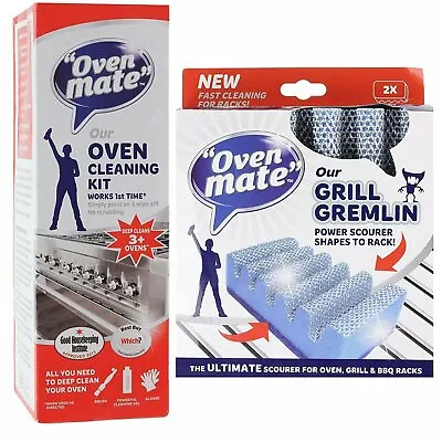 £10.20 • Buy Oven Mate Cleaner Cooker Deep Cleaning Kit & Grill Gremlin BBQ Rack & S