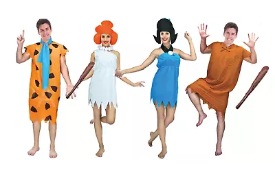 Adult Flintstones Family Costume Betty Barney Rubble Wilma Flintstone Fred Cave • $65.99