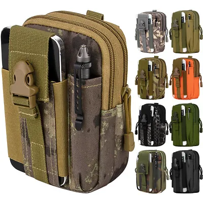 Tactical Molle Pouch Compact Utility Gadget Waist Bag Cellphone Holster Holder • $6.99