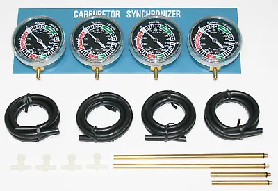 $70.67 • Buy Complete Carburetor Synchronizer Vacuum Gauge ~ 2,3,4 Cylinders Carb Sync NEW
