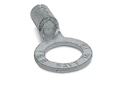 F71TB Thomas &Betts TERMINAL RING 4 AWG 1/4  STUD NON-INS TIN PLATED 25 PCK • $54.14