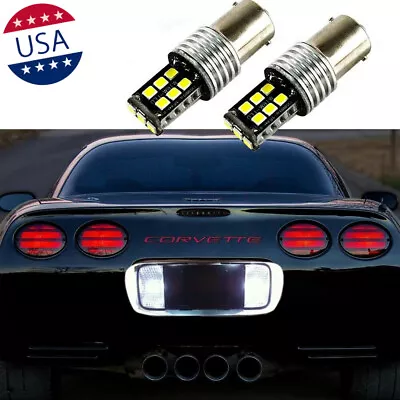 2x 6000K Xenon White LED 1157 Backup Reverse Light Bulbs For Chevy Corvette C5 • $13.99