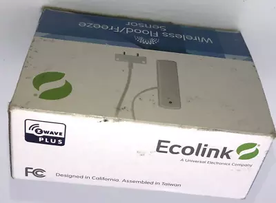 Ecolink ZWave Plus Wireless Flood----- Freeze Sensor---FLF-ZWAVE5 • $24.99