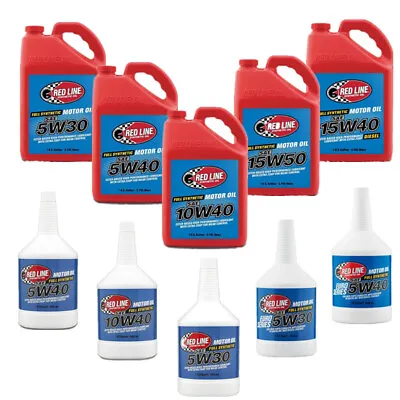 Many Viscosity REDLINE Engine Oil 5W-30 5W-40 10W-40 15W-50 15W-40 Euro/Diesel • $30