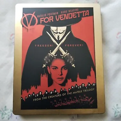 $14.99 • Buy V For Vendetta (2005) Blu-ray Steelbook Best Buy Exclusive - Natalie Portman