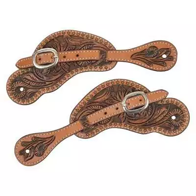 Circle Y Texas Flower Classic Spur Strap Copper Spots Mens Or Ladies/Youth • $50.99