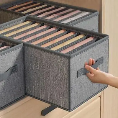 Closets Clothes Organizer Pants Jeans Storage Box Cabinet Organizer Drawers • £19.29