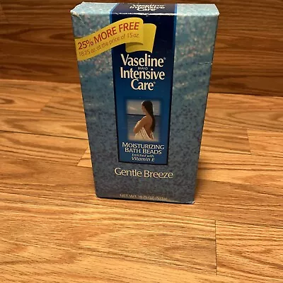 VASELINE Intensive Care Moisturizing Bath Beads Gentle Breeze 18.75 Oz Vitamin E • $27.99