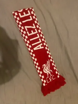 AUTHENTIC Liverpool FC Champions League Final Scarf - ALLEZ LEZ ROUGES • £12.49