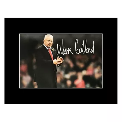 Autographed Warren Gatland Photo Display - Wales Rugby Legend +COA • £99.99