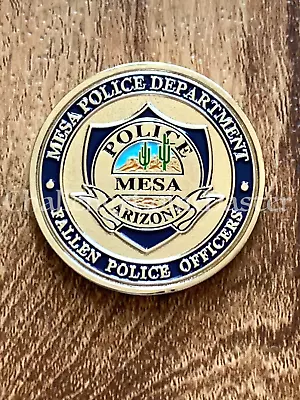 E54 Mesa Police Department Arizona State Thin Blue Line Challenge Coin • $26.99