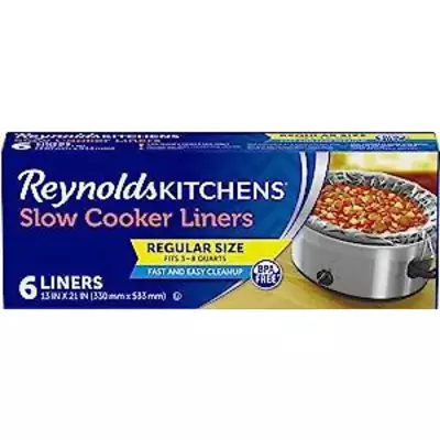 Slow Cooker Liners Kitchen Chef Recipes Crock Pot Cook Liner Bags BPA Free 13x21 • $5.39