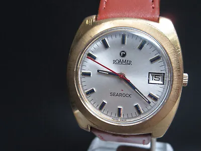N755 ⭐⭐Vintage   Roamer Searock   Hand Wound Watch • $179.12