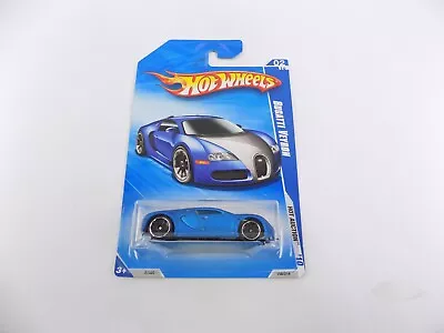 Brand New Sealed Hot Wheels Car Bugatti Veyron Satin Blue Hot Auction '10 • $69.93