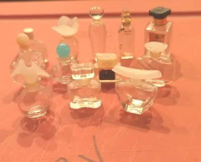 Vintage Miniature Lot Of 12 Mini Perfume Bottles Empty  • $17.99