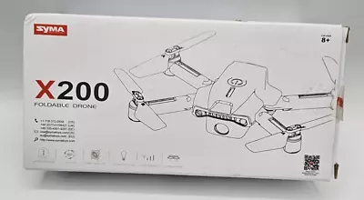 SYMA X200 Mini Portable Indoor Quadcopter Foldable Drone BLACK - NEW OPEN • $49.95