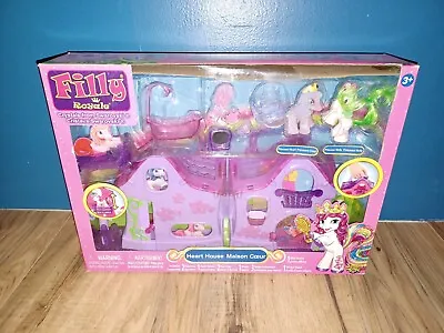 NEW Filly Royal Heart House Playset Pony Horse Figures Rare Carry Case My Little • $45