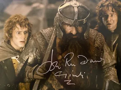 John Rhys-Davies Signed Lord Of The Rings Gimli 10×8 • £40