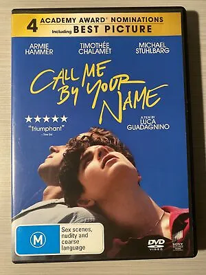 $9 • Buy Call Me By Your Name (DVD, 2017) - Armie Hammer - Like New Region 2,4