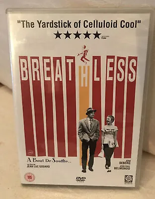 £4.50 • Buy Breathless -DVD - 1961 - Jean-Pierre Melville, Michel Fabre, Liliane Dreyf