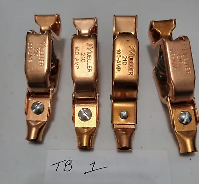 Qty4 Mueller 21C 100 AMP Copper Electrical Clip • $20