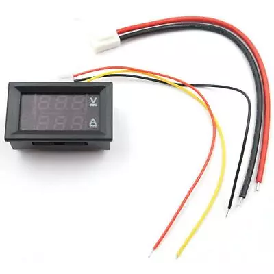 Voltmeter Ammeter LED Dual Volt Amp Meter Voltage Current SALE T5E3 • $6.78