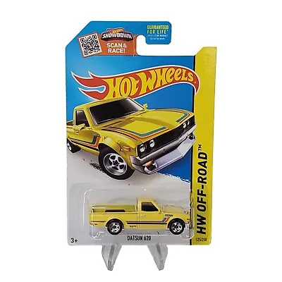 2015 Hot Wheels #125 Datsun 620 Yellow Pickup Truck K-Mart Exclusive Color • $14