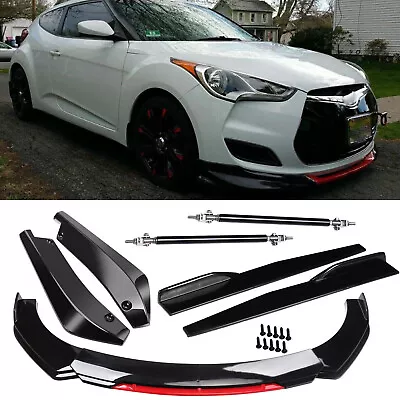 For Hyundai Veloster Front Rear Bumper Lip Spoiler Splitter Body Kit Side Skirt • $59.99