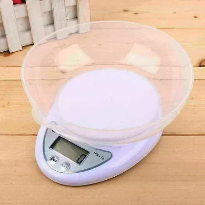 5kg LCD Digital Scales Kitchen Electronic Cooking Food Bowl Scale Measuring Tool • £10.99
