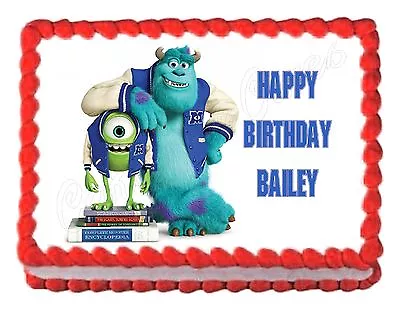 £9.84 • Buy Monsters Inc. Monsters University Edible Cake Image Decoration Party Cake Topper