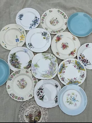 Choice Of Stunning Floral Vintage China Plates - Dinner / Dessert & Tea Plates • £4