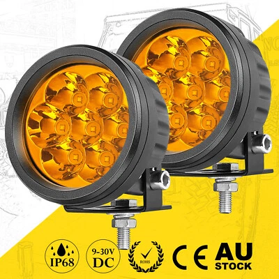 Pair 3.5  LED Round Off Road Driving Spot Lights Pods Work Headlights Truck 4WD • $39.99
