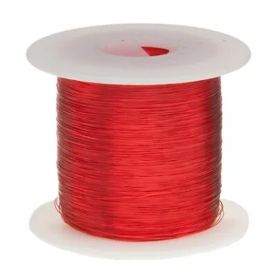 27 AWG Gauge Heavy Copper Magnet Wire 1.0 Lb 1571' Length 0.0161  155C Red • $28.25