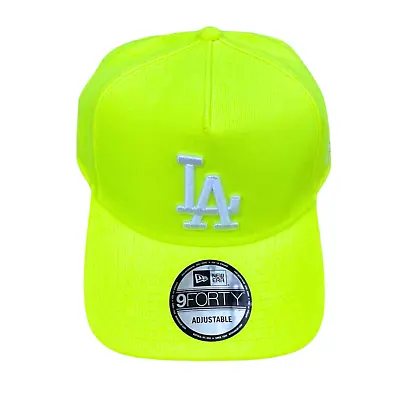 Los Angeles Dodgers New Era 9Forty Adjustable Neon Baseball Hat Cap • $19.99