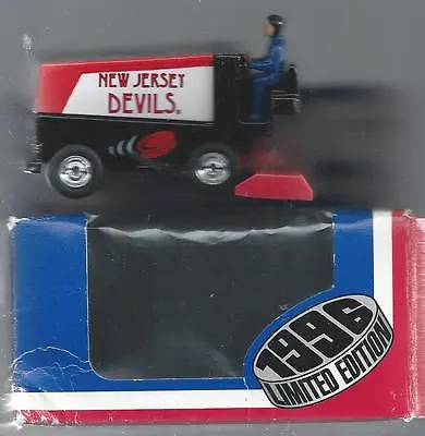 NJ New Jersey Devils 1996 White Rose Collectible Souvenir Zamboni 1:50 Scale     • $7.95