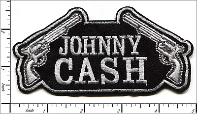 22 Pcs Embroidered Iron On Patches Johnny Cash Black/White 124x60mm AP056jO2 • $18.88