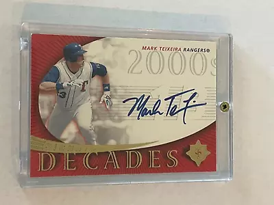 2005 Upper Deck Signature Decades Mark Teixeira Auto (on Card) • $14.99